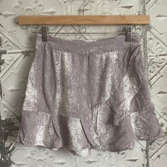 sim and sam Dresses & Skirts - Sim and Sam dusty purple ruffle faux wrap skirt